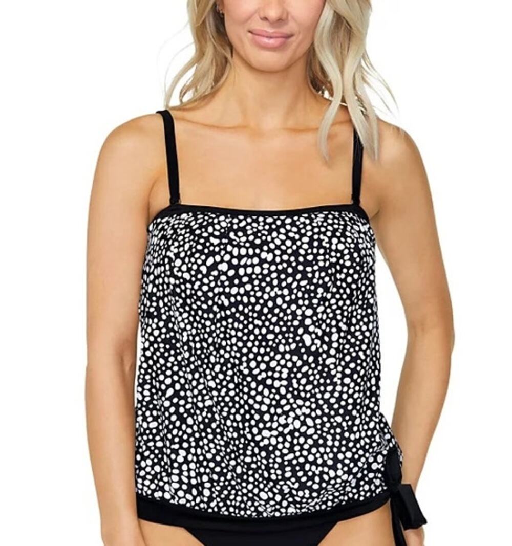 Island Escape Women's Coral Gables Bandini Top in Black & White